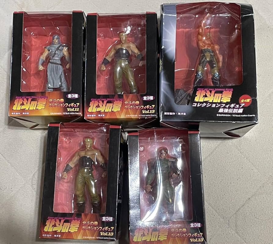 Amazon.co.jp: 北斗の拳 コレクションフィギュア 4種5体セット 海洋堂