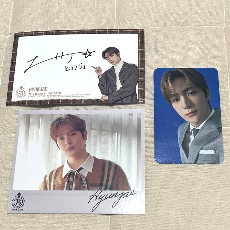 THEBOYZ HYUNJAE ヒョンジェ サイン入りチェキ ポラロイド THE BOYZ
