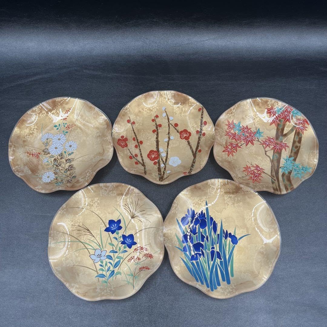 光琳写 歌留多皿 銘々皿 11枚 木箱付き 【公式通販】