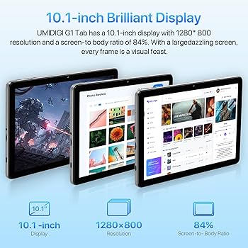 Amazon.com : UMIDIGI G1 Tab Android 13 Tablet 2024, 8（4+4） GB+