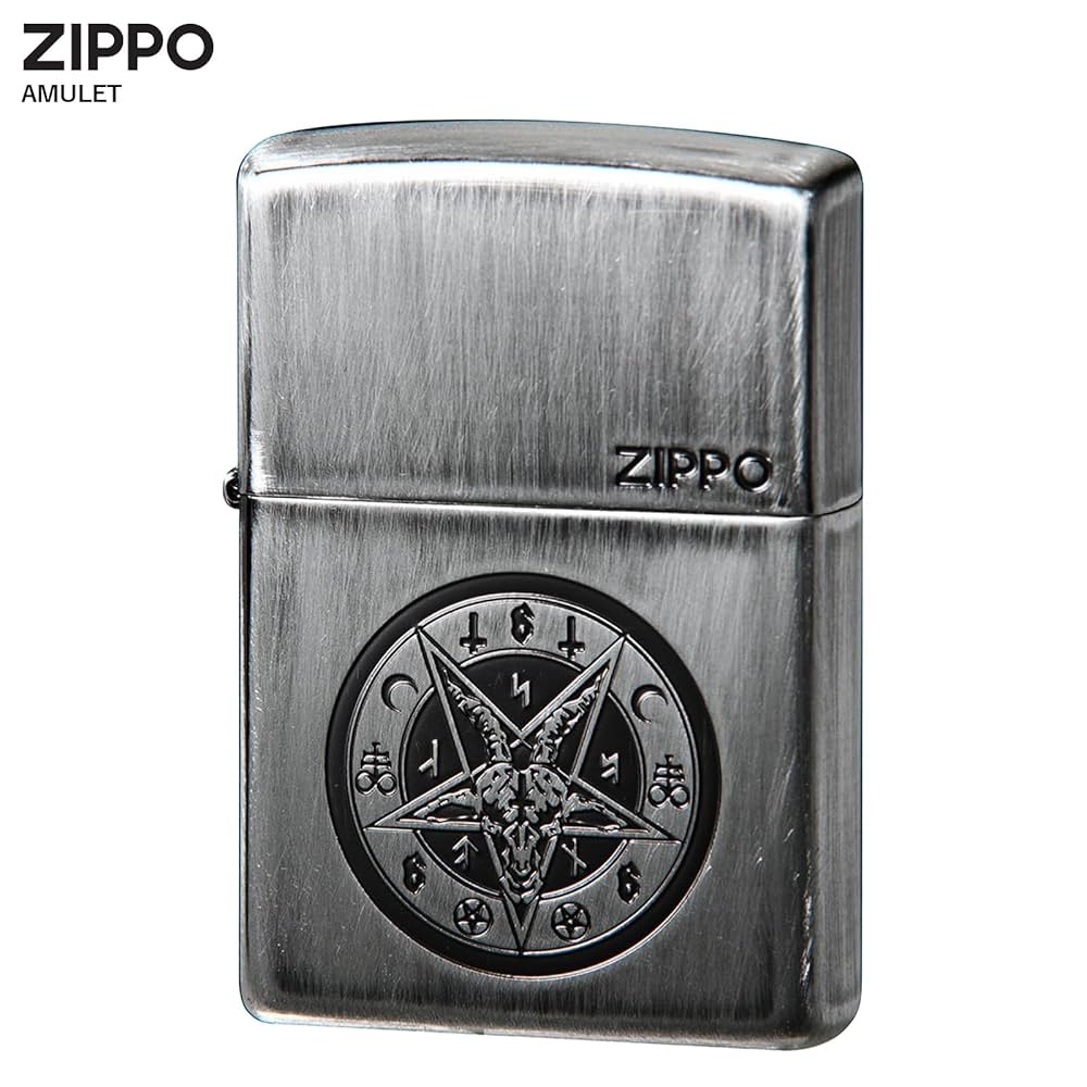 5面手彫りのアメリカ製ZIPPO ライター 真鍮に銀 Zippo シルバー