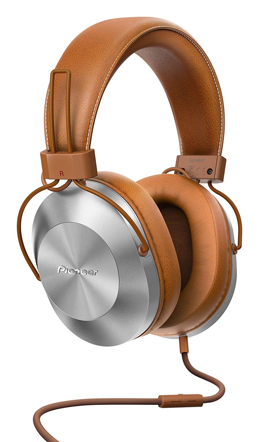 Amazon.com: PIONEER Hi-Res Over-Ear Headphones, Brown SE-MS5T(T