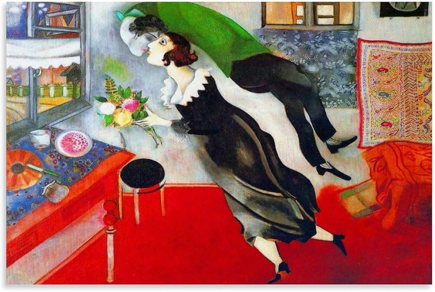 Amazon.co.jp: マルク・シャガールの誕生日ポスター 1915年にマルク