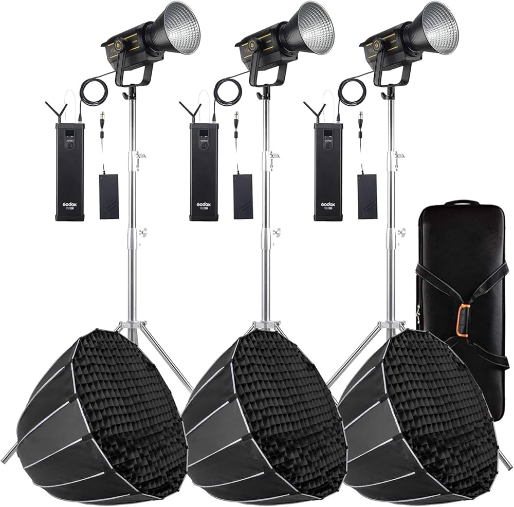 Amazon | Godox VL300 撮影ライトセット品 CRI96 TLCI95 明るさ0%~100