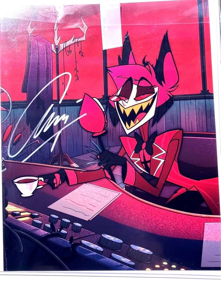 hazbin hotel ハズビンホテル サイン入りポスター ルシファー ハズビン