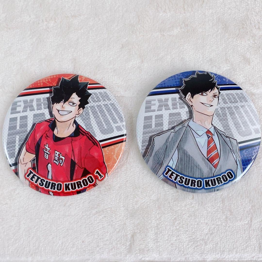 ハイキュー スクエア缶バッジ オフショットカラー 1弾&2弾セット