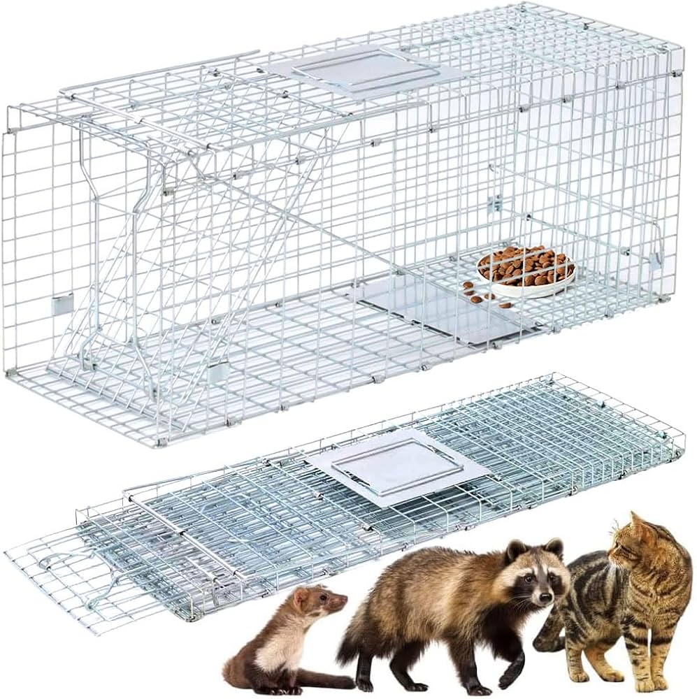 Lサイズ 動物用 捕獲器 猫の保護器 簡単組立 設置 畑 庭 家庭