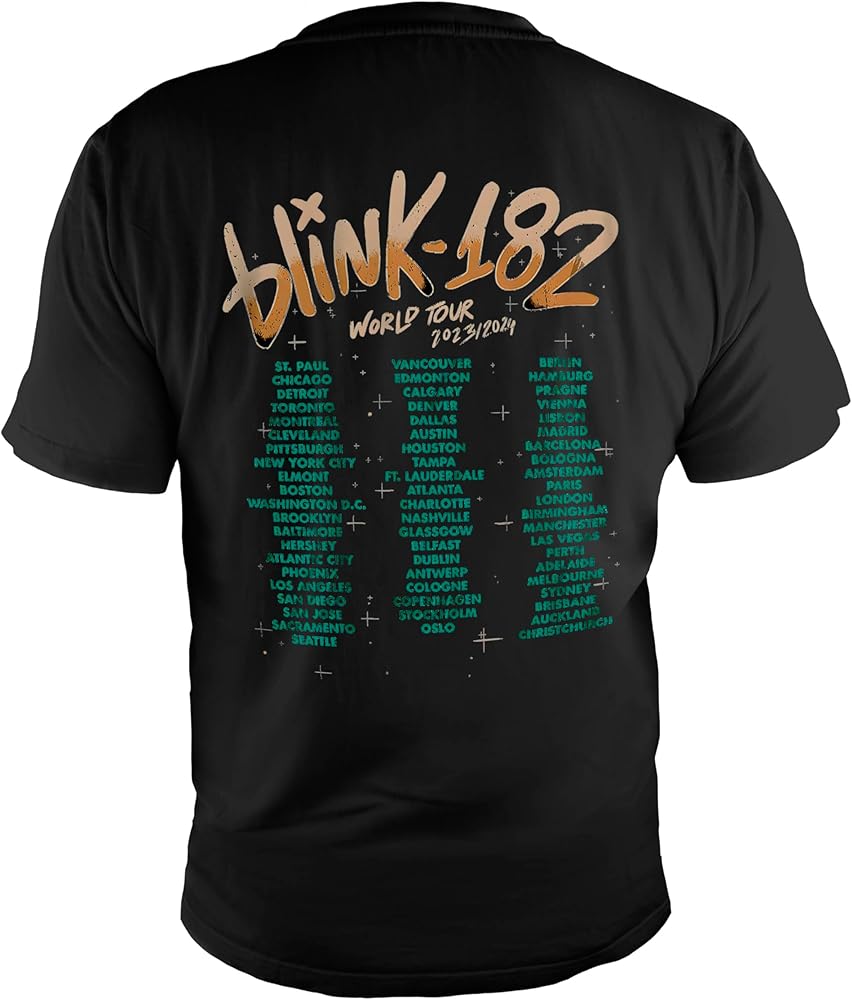 Grayce Blink-182™ Men's Short Sleeve Smiley World Tour 23' T-Shirt