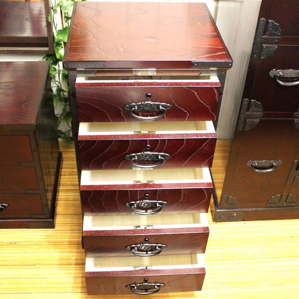 ヤ取終了6/30】≪zyt1410ジ≫ 筑後民芸 和箪笥 5段6杯 幅90cm 川野工芸