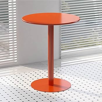 Amazon｜ラウンドオレンジ細身ベッドサイドテーブル小さなサイド