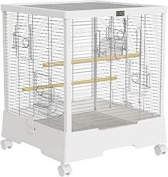 Amazon | 鳥かごスマートな電子 温度と湿度の表示*夜間照明付き 48*48