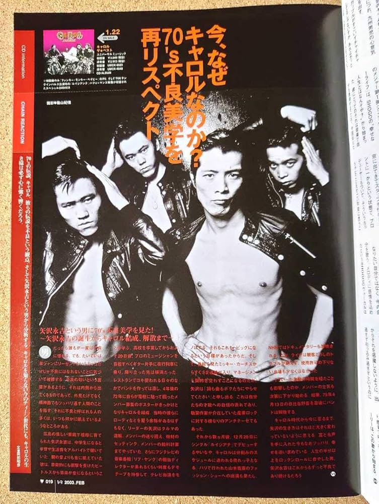 矢沢永吉☆キャロル 希少ポスター 美品