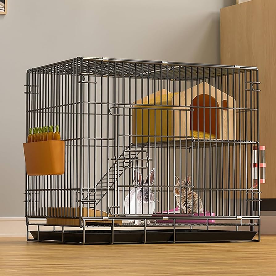 ウサギ ケージ 小型 ウサギケージ 室内飼い スチール製 引き出しトイレ