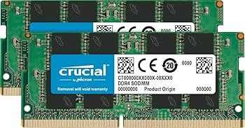 Crucial 8GB Kit (4GBx2) DDR4 2400 MT/s (PC4-19200) SR x16 SODIMM