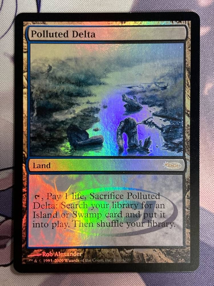 MTG 汚染された三角州 旧枠 FOIL 英語 プレイブースター版 プレブ版