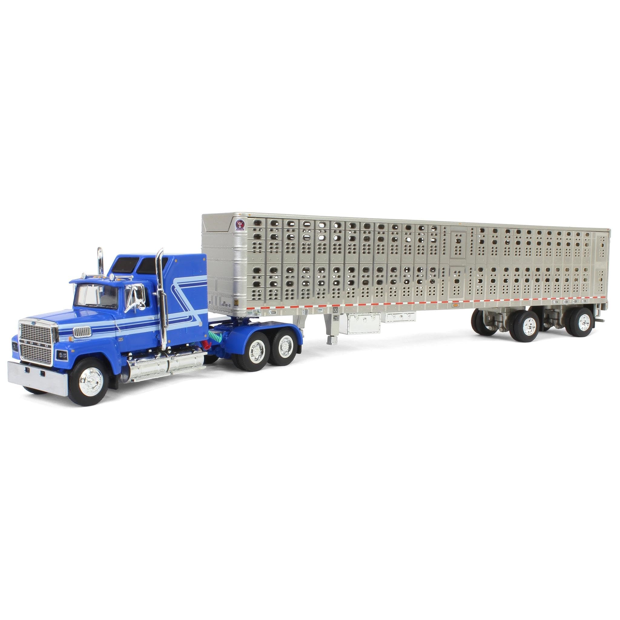 Amazon.com: DCP First Gear 1/64 Blue Ford LTL 9000 60in Aerodyne