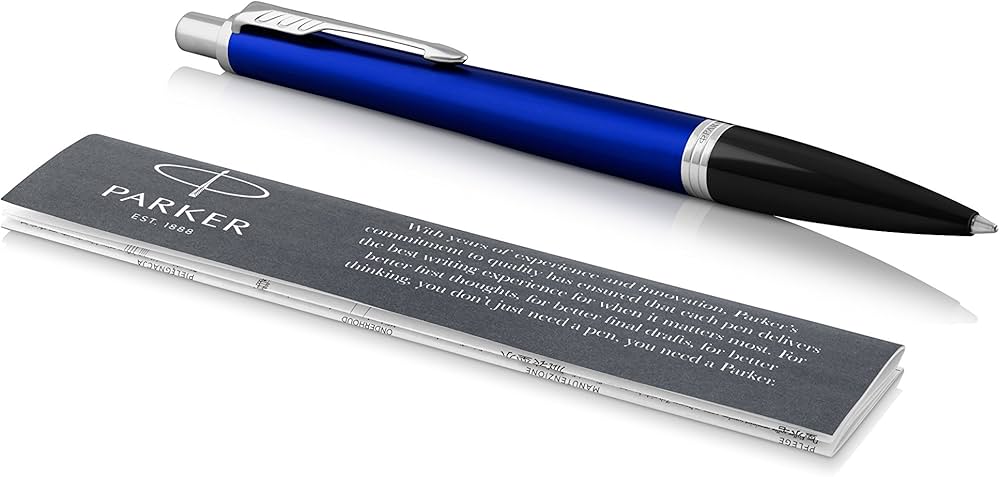 Amazon | Parker アーバンボールペン、ナイトスカイブルーとクロム