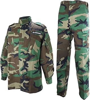 Amazon | SHENKEL 迷彩服上下セット M ウッドランド bdu-wl02-M | 戦闘