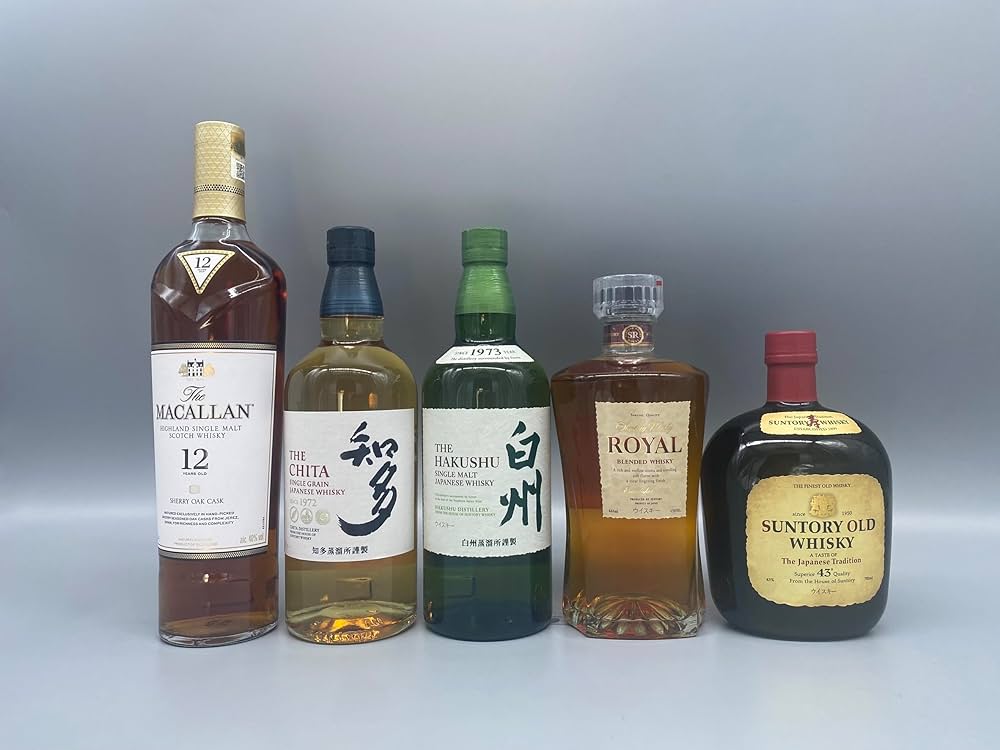 Amazon.co.jp: サントリーウイスキー 5本セット ザ マッカラン12年