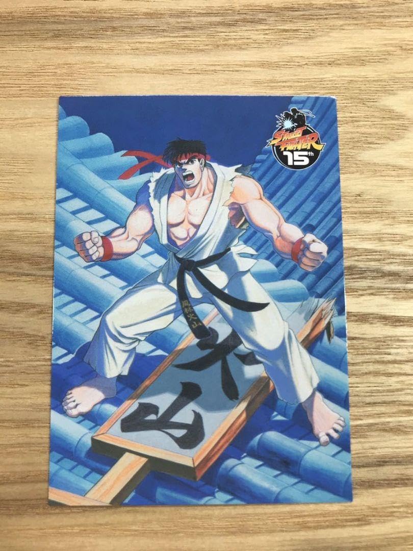 超希少 ストリートファイター カード シール 3D 春麗 ケン リュウ 超
