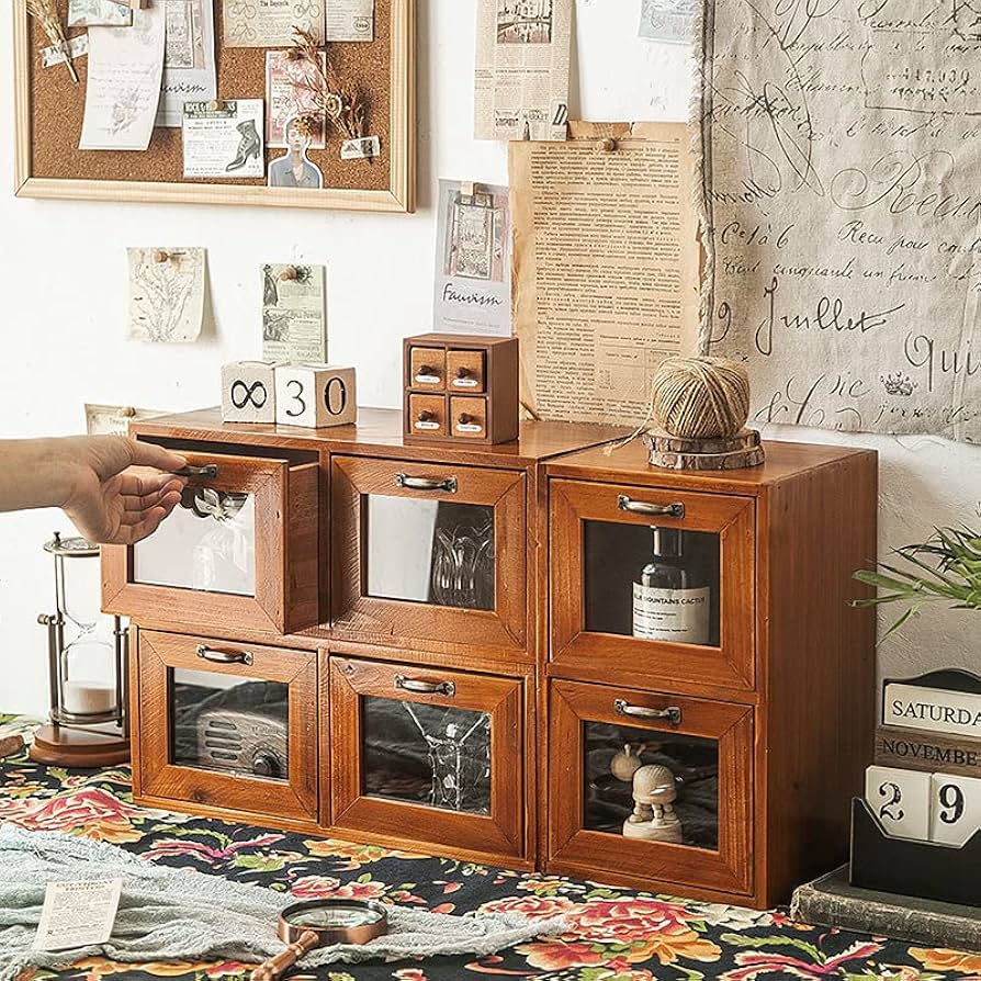 うにゃ コンパクトチェストキャビネット オーク材 キャビネット 8