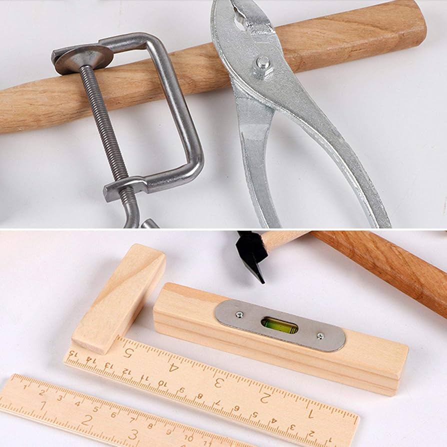 Amazon | 大工さん 子供用 工具セット 木製ツールボックス 組立木箱