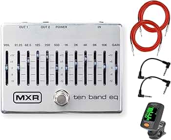 Amazon.com: MXR M108S 10 Band EQ Effects Pedal Bundle with 2