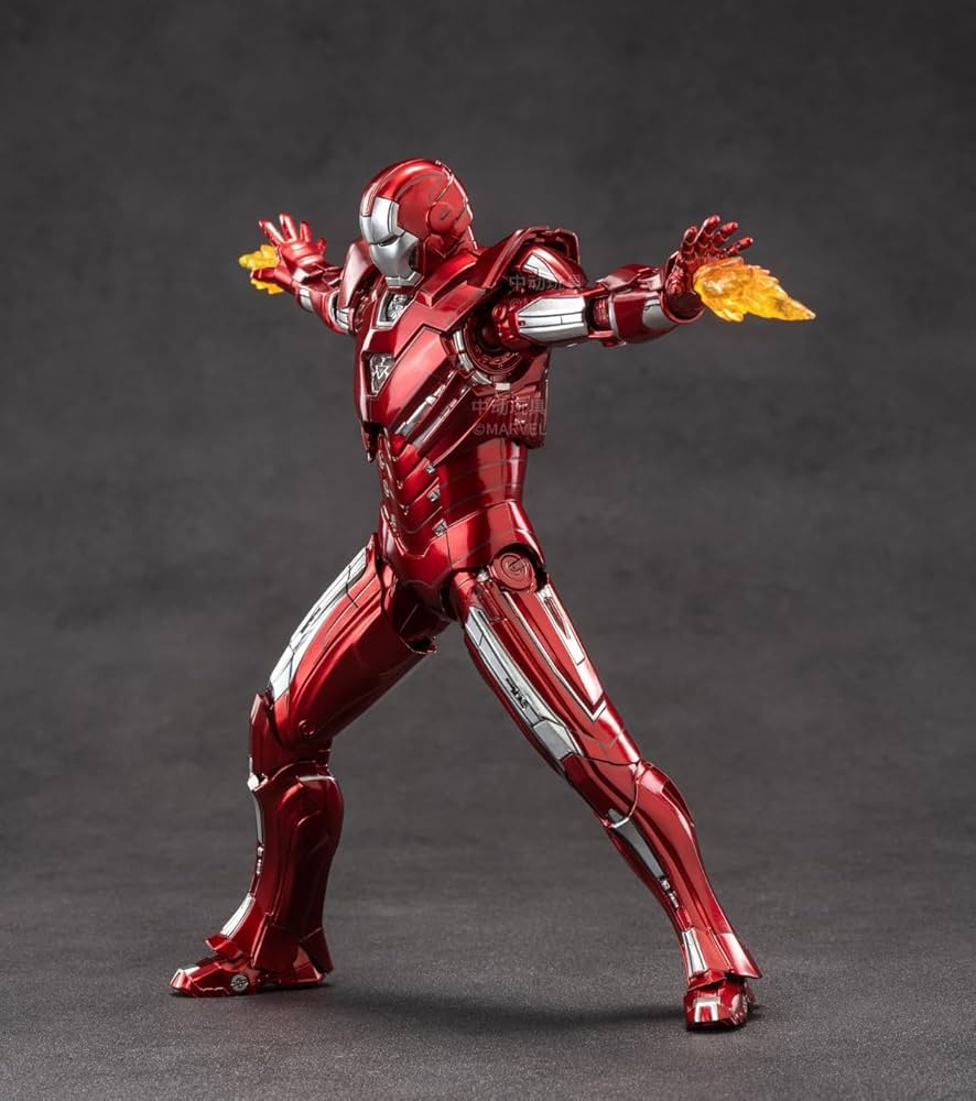 アイアンマン フィギュア 翼付き 約30cm LEDライト付き 電池搭載積み