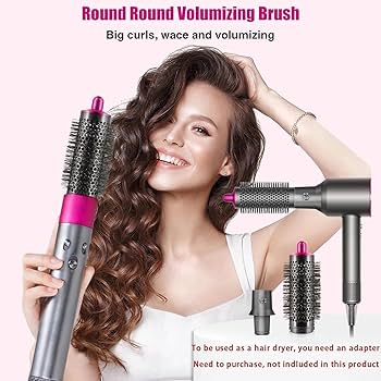 Amazon.com: Hair Curling Iron Barrels & Round Brush Attachment for