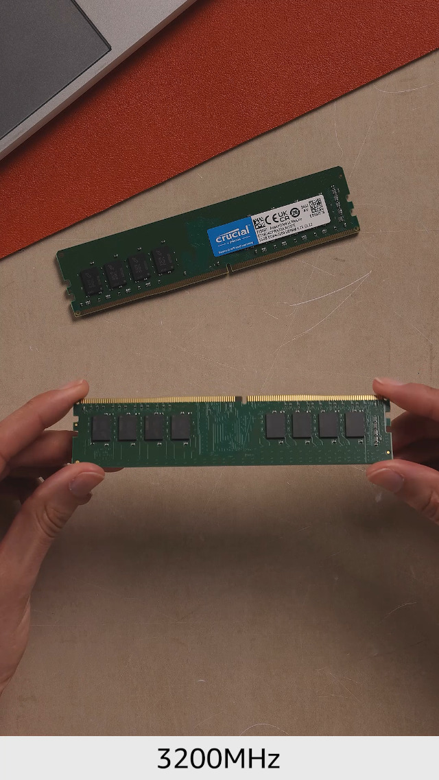 Crucial 32GB DDR4 RAM Kit (2x16GB), 3200MHz (PC4-25600) CL22