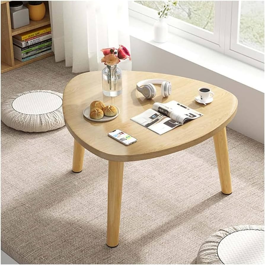 Amazon｜Yubbuio ローテーブル 座卓 円型 ちゃぶ台 木製 テーブル ロー