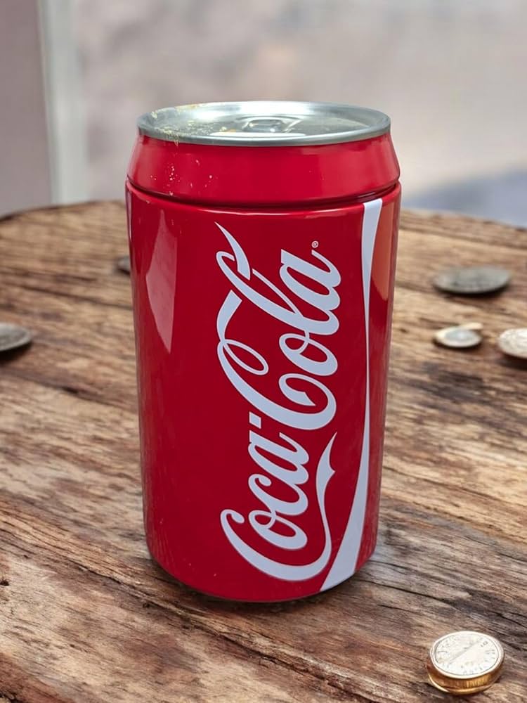 Amazon | Coca-Cola コカコーラ ブリキ缶バンク 貯金箱 20cm | 貯金箱