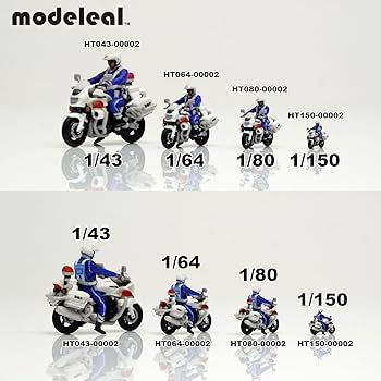 Amazon.co.jp: HT080-00002 modeleal 日本警察 1/80 白バイA隊員付