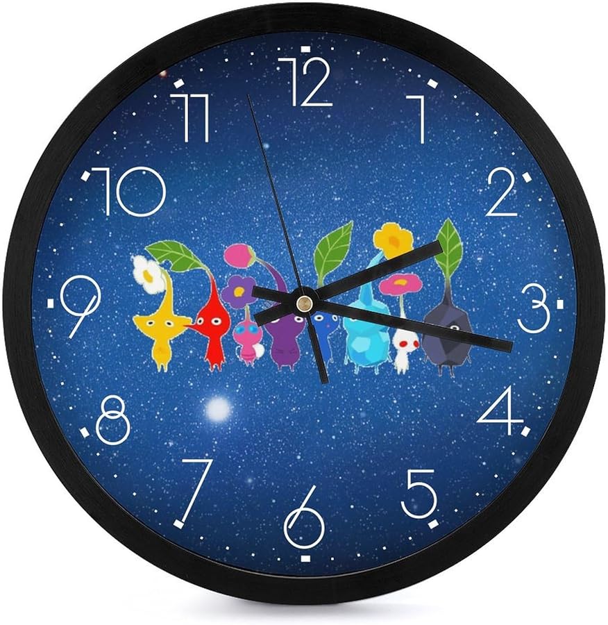 Amazon.co.jp: ピクミン 時計 掛け時計 壁かけ時計 見やすい シンプル