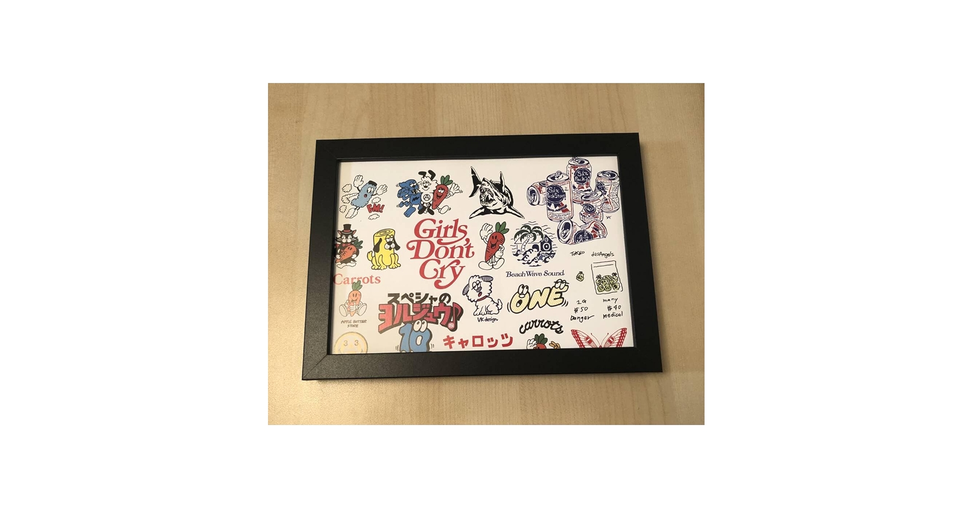 ゲーリーウェルティー ポスター 額縁あり 直筆サイン ゲーリーウェル