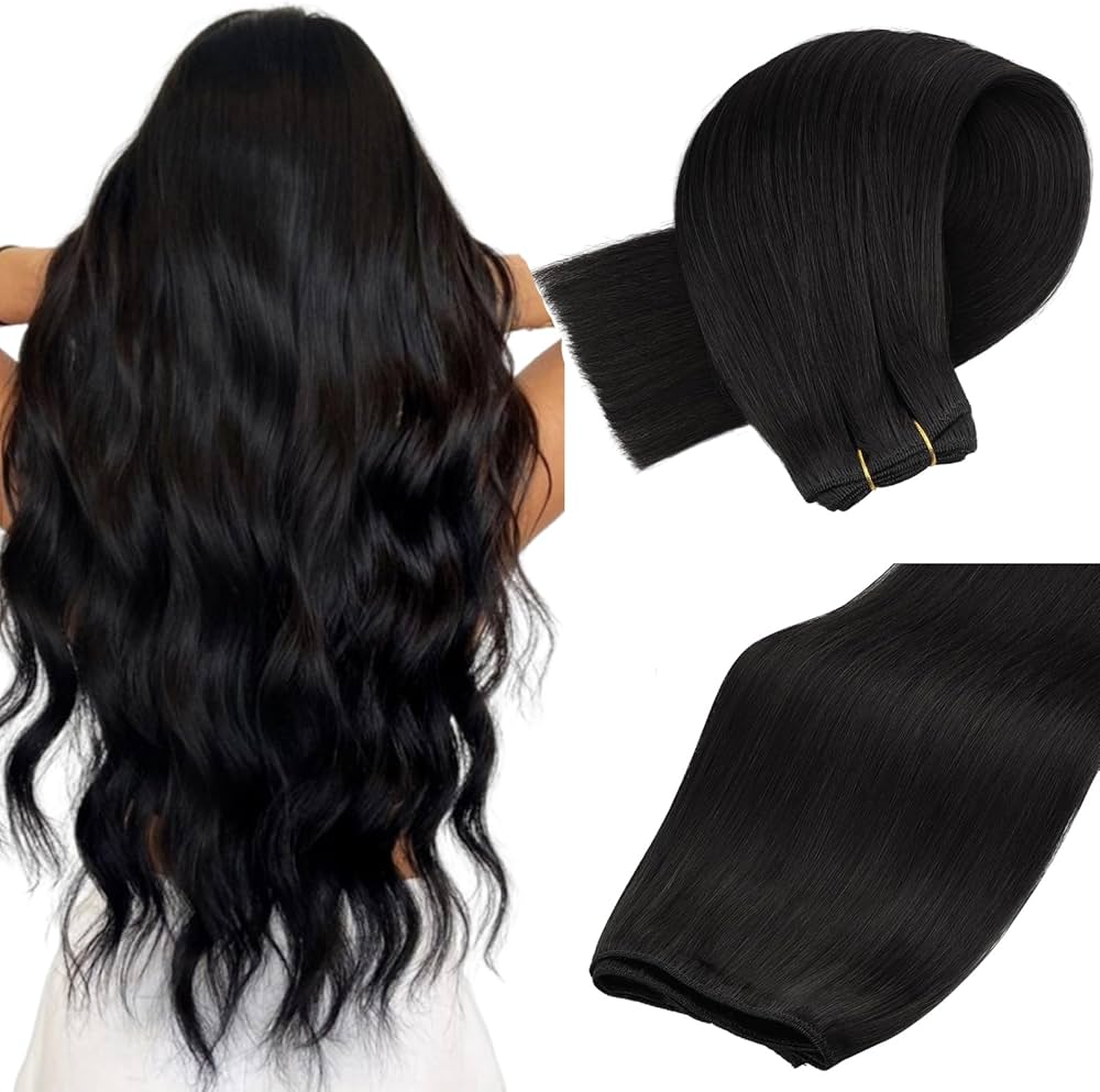 Amazon.com : MAXITA Sew in Hair Extensions Real Human Hair Natural