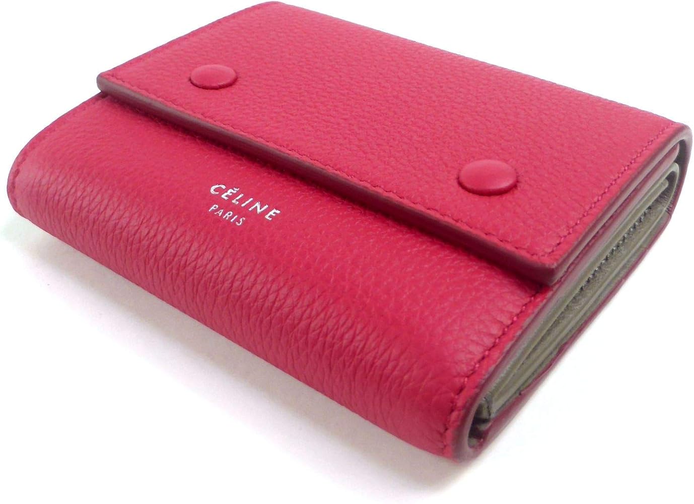 Amazon | [セリーヌ] 三つ折り 財布 バイカラー フラップ スモール