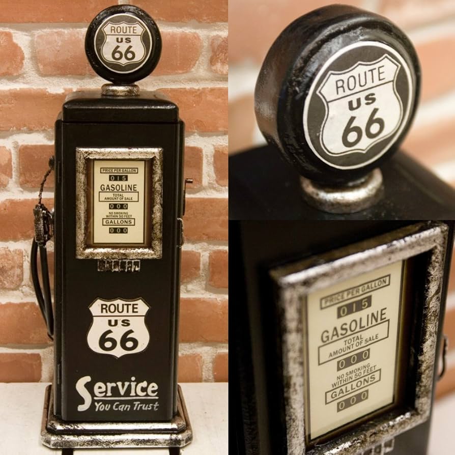 Amazon.co.jp: ROUTE66 ガスポンプ型 2段 キャビネット （Sサイズ 53cm