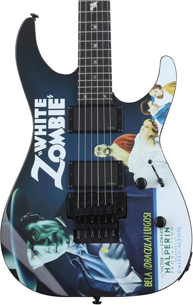 Amazon | ESP LTD Kirk Hammett シグネチャー White Zombie Graphic