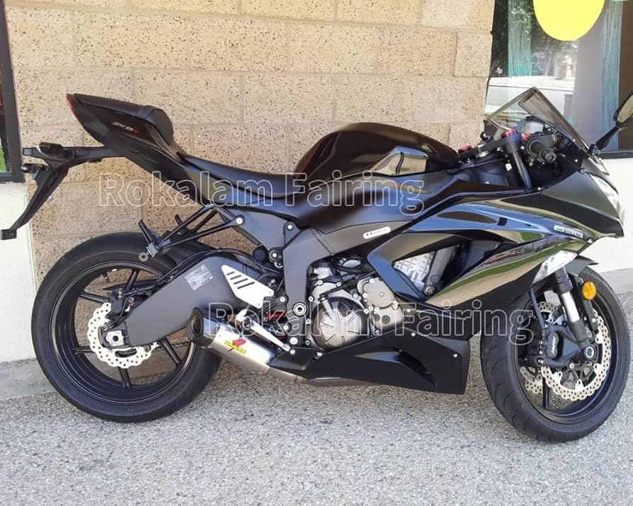 Amazon | モトボディキットニンジャ適用ZX6Rオートバイ13-18 適用ZX 6R