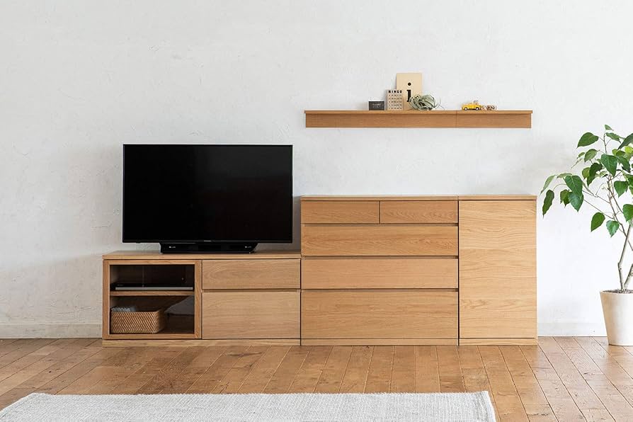 売約済み】無印 無印良品 MUJI 木製 AVラック オーク材 テレビ台