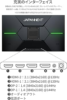 Amazon.co.jp: JAPANNEXT 28インチ ゲーミングモニター 144Hz 1ms 4K