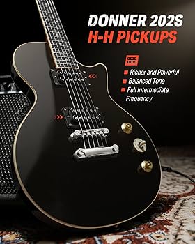 Donner エレキギター レスポール タイプ DL-124 黒 美品 2 Amazon