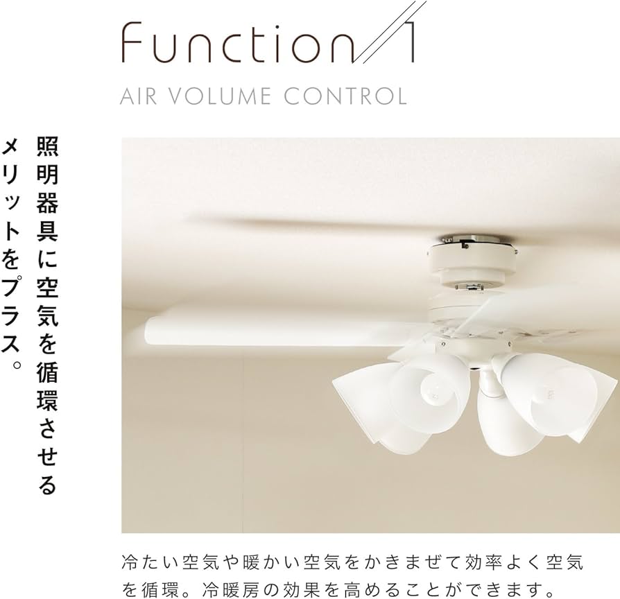 栗ちゃん】シーリングファンライト 6灯 ホワイト・ナチュラル Amazon