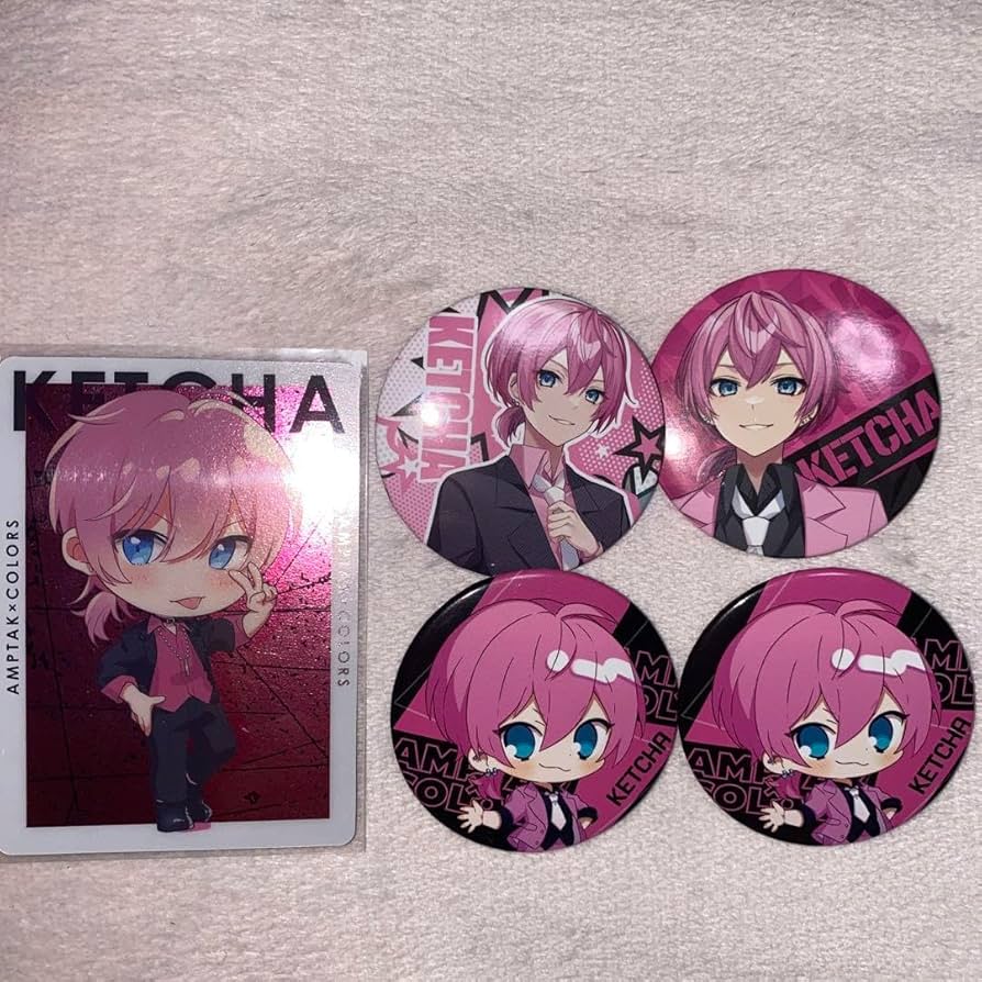 AMPTAK×COLORS けちゃ 缶バッジ Amazon | AMPTAK×COLORS けちゃ グッズ 缶