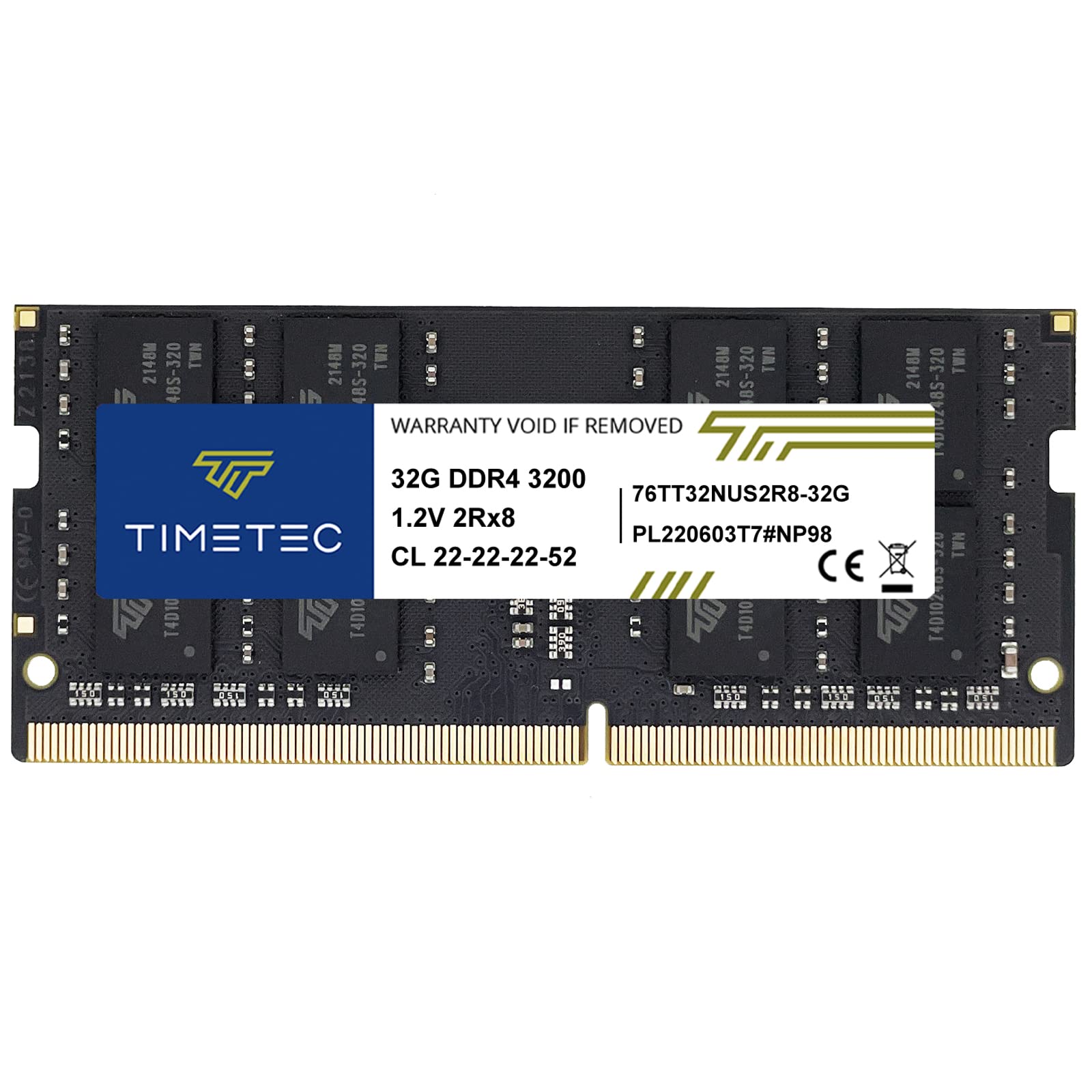 Timetec 32GB DDR4 3200MHz Compatible for Dell Gaming Laptops PC4