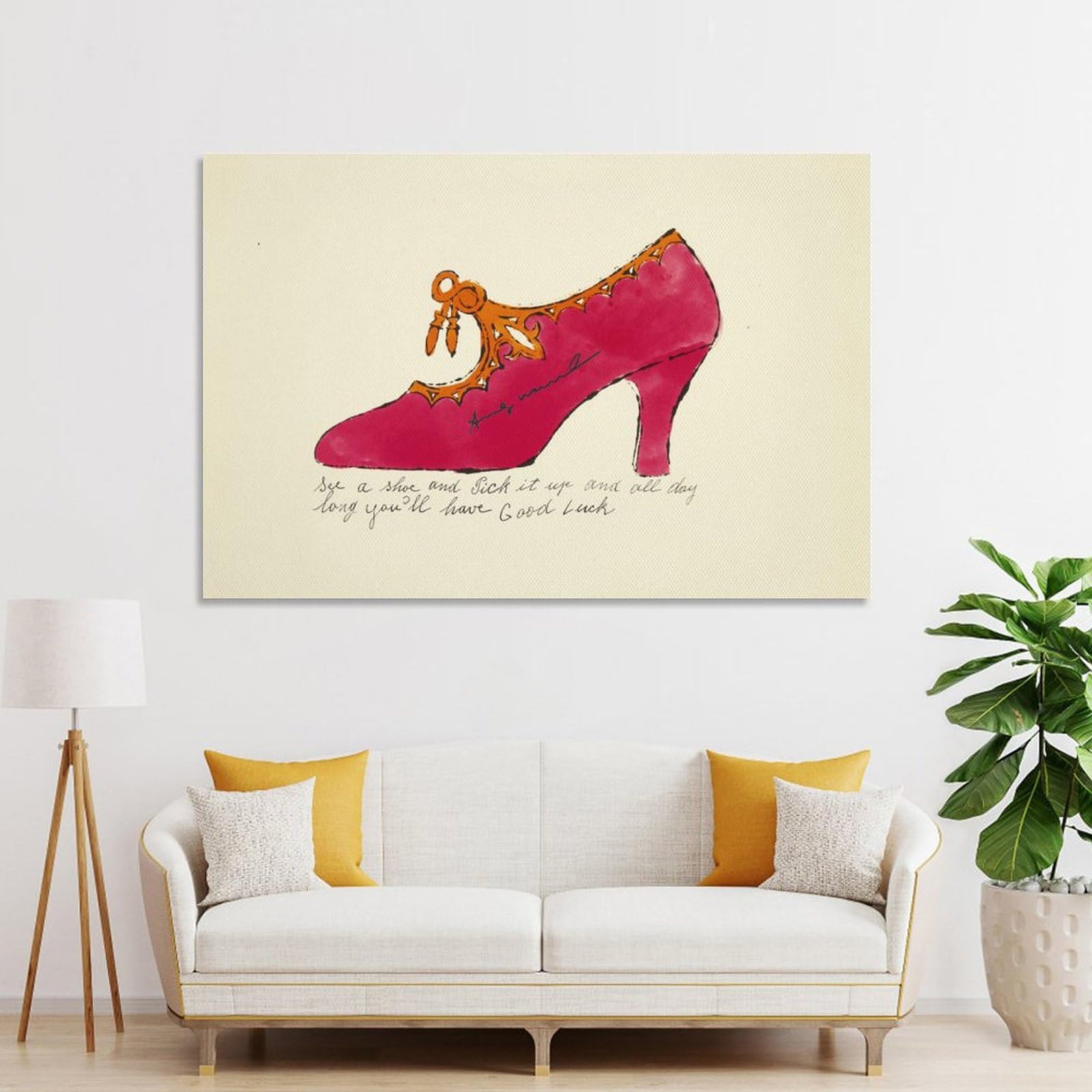 No.298フレーム付きキャンバスアート インテリア絵画 アンディー