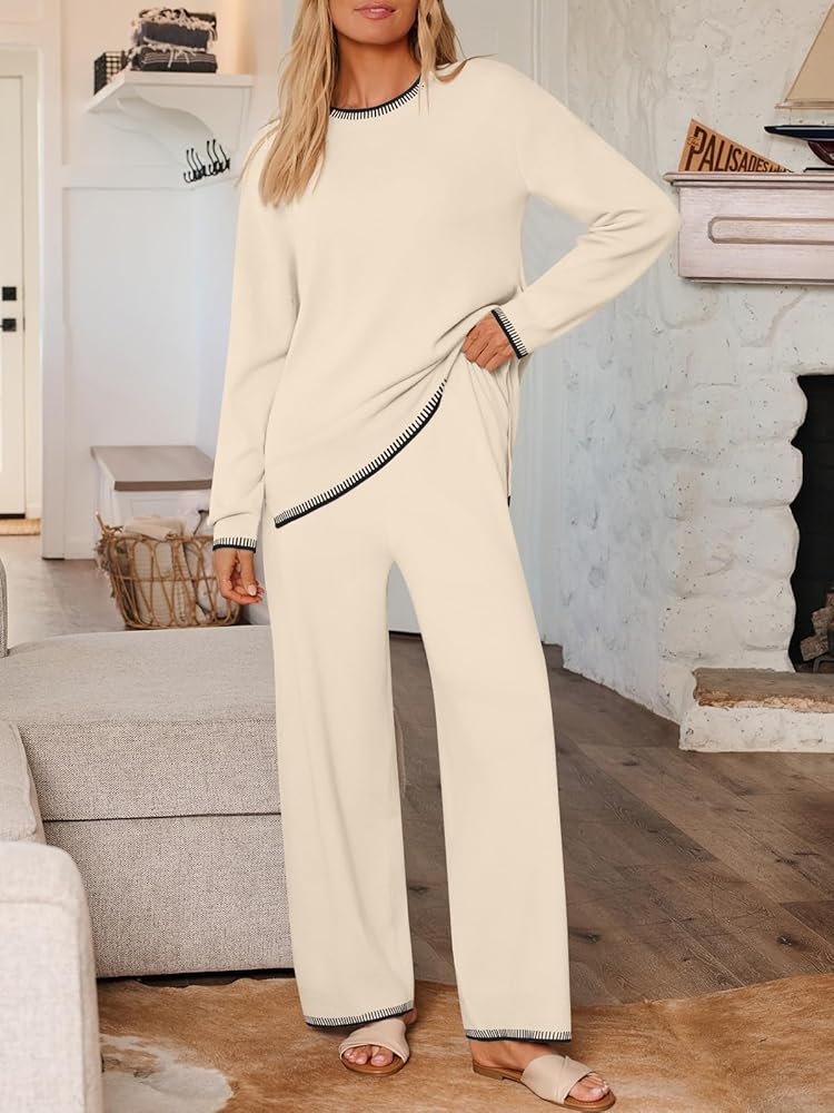 Amazon.com: LILLUSORY Lounge Sets Womens 2 Two Piece Matching