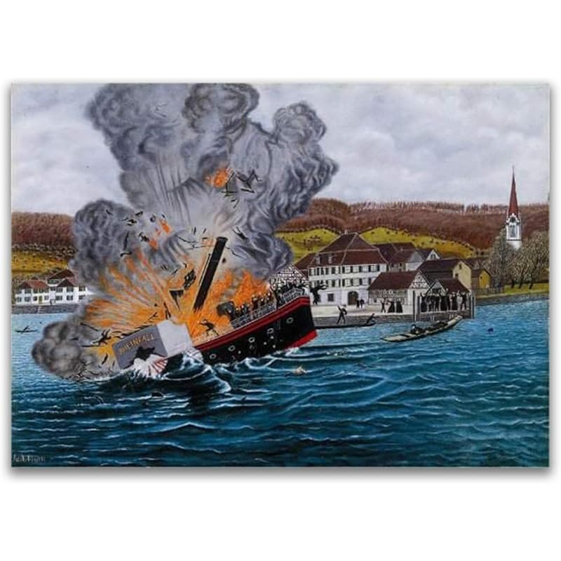 真作 油彩画 海とボート 【公式通販】