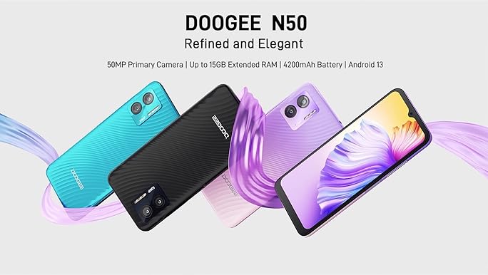 Amazon.com: DOOGEE N50 2023 Unlocked Cell Phone, 15GB+128GB